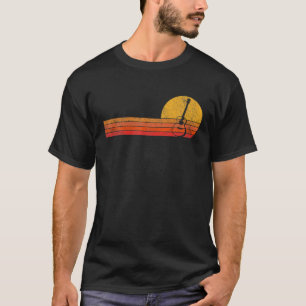Acoustic Guitar Player Guitarist Musician Retro Su T-Shirt