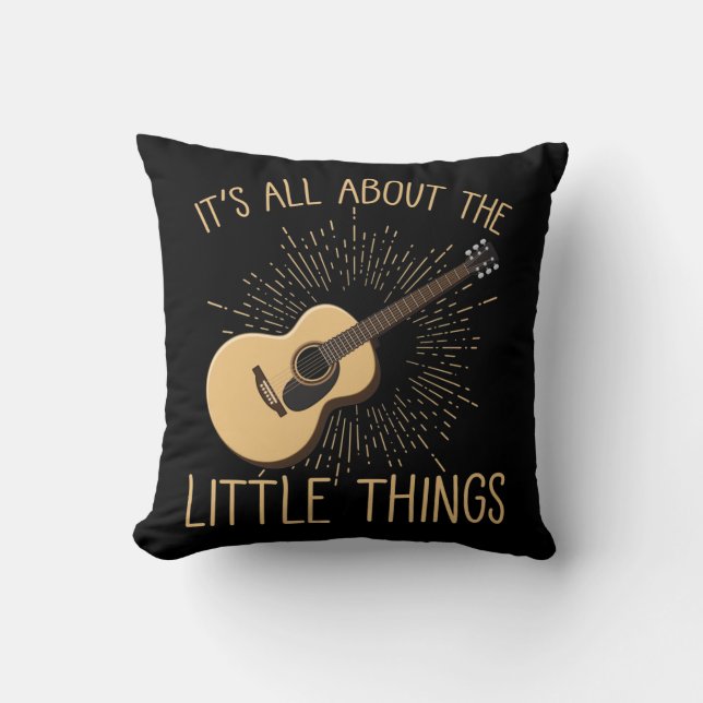 Acoustic Guitar Player Musical Instrument Lover Cushion (Front)