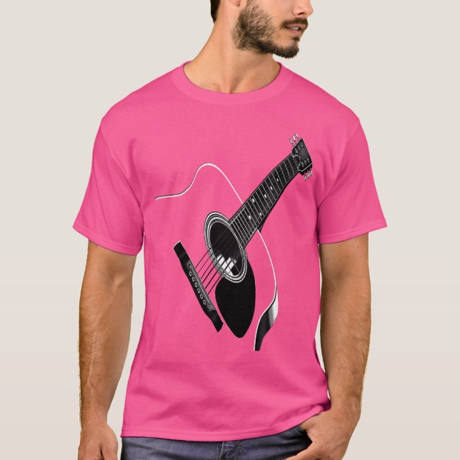 Acoustic Guitar Player T-Shirt (Front)