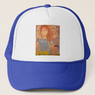 acoustic guitar sand sketch trucker hat