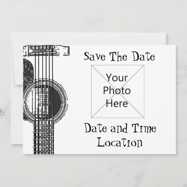 Acoustic Guitar Save the Date (Front)
