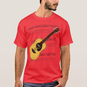 Acoustic Guitar Tab Guitarist Music Notation Music T-Shirt