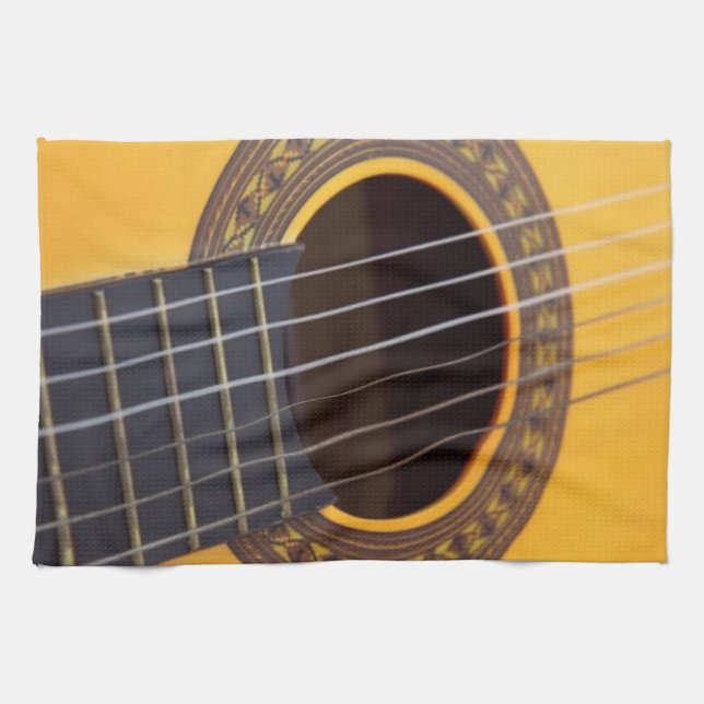 Acoustic Guitar Tea Towel (Horizontal)