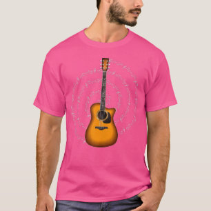Acoustic Guitar Themed Guitarist T-Shirt