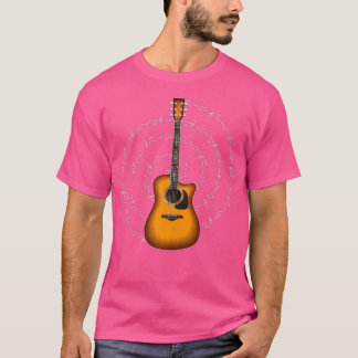 Acoustic Guitar Themed Guitarist T-Shirt