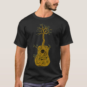 Acoustic Guitar Tree of Life Guitar Player T-Shirt