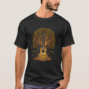 Acoustic Guitar Tree of Life Guitar Tree T-Shirt