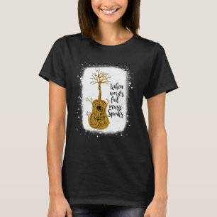 Acoustic Guitar Tree Of Life Nature Music Guitaris T-Shirt