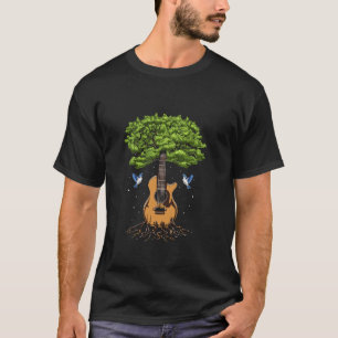 Acoustic Guitar Tree Of Life Nature Music Guitaris T-Shirt