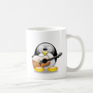 Acoustic Guitar Tux (Linux Tux) Coffee Mug