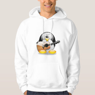 Acoustic Guitar Tux (Linux Tux) Hoodie