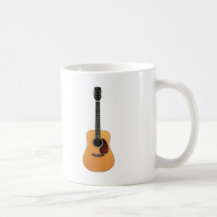 Acoustic Guitar vertical Coffee Mug