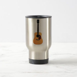 Acoustic Guitar vertical Travel Mug