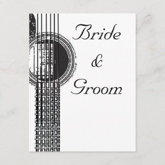 Acoustic Guitar Wedding Invitation
