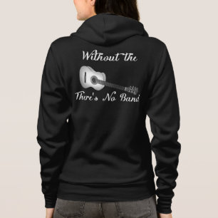 Acoustic Guitar Women’s Bella+Canvas Fleece Ragl Hoodie