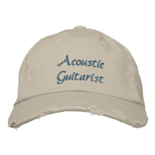 Acoustic Guitarist Custom Embroidered Hat