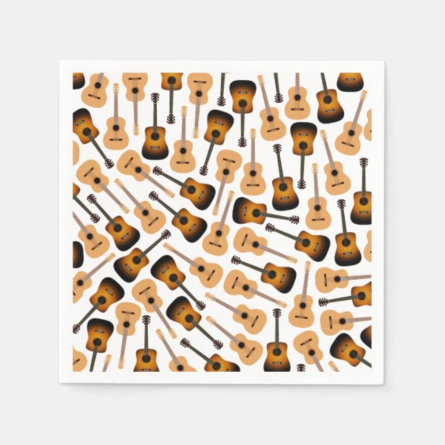 Acoustic Guitars Napkin (Front)