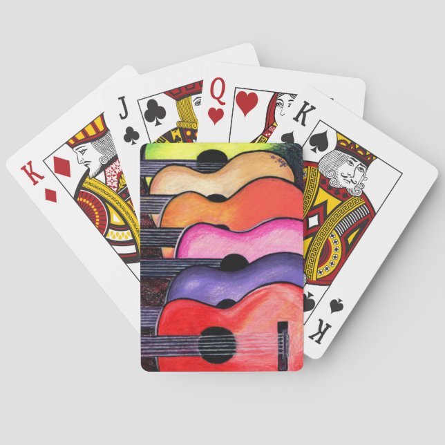 Acoustic Guitars Playing Cards (Back)