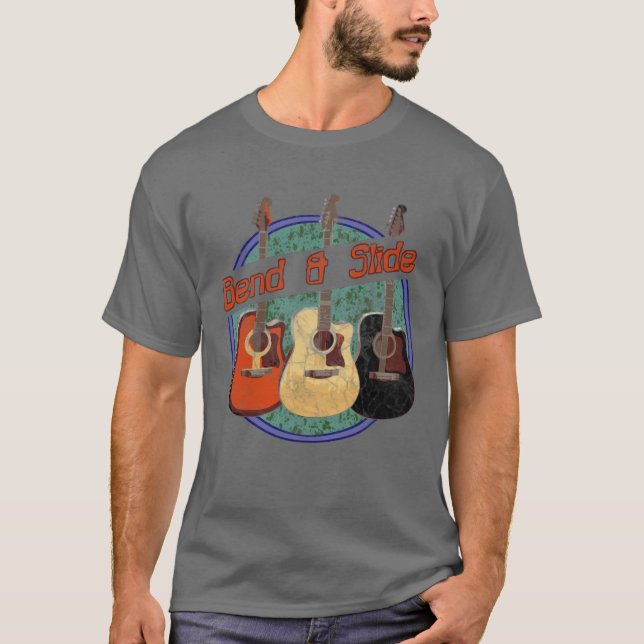 Acoustic guitars retro T-Shirt (Front)
