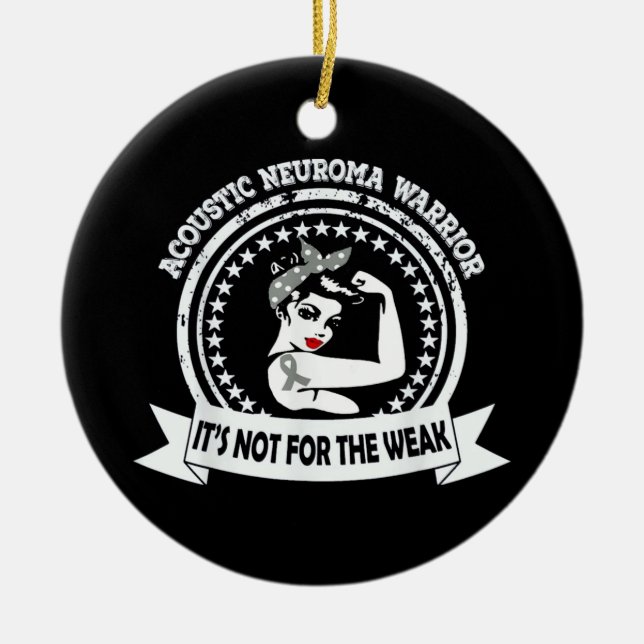 Acoustic Neuroma Unbreakable Ceramic Tree Decoration (Front)