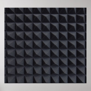 Acoustical Foam: Studio Sound Dampening Poster
