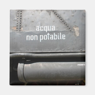 Acqua Non Potabile - Don't drink Magnet