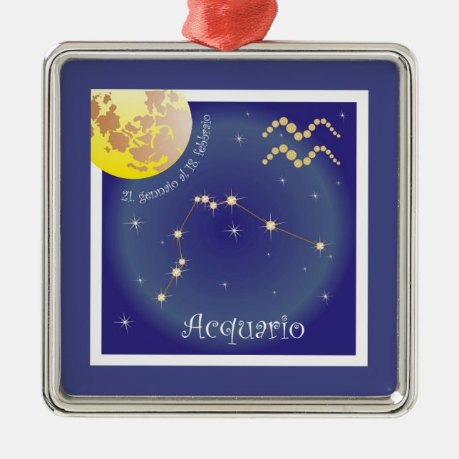 Acquario 21 gennaio al 18 febbraio Ornament (Front)
