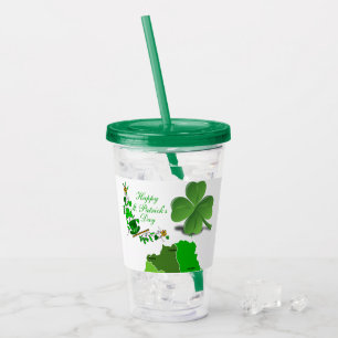 Acrlyic Tumber St. Patrick's Day Acrylic Tumbler