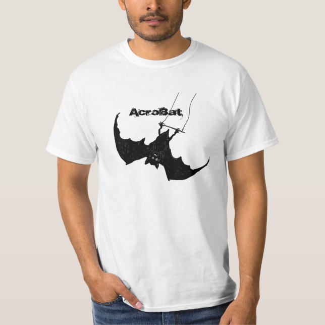 AcroBat, a bat on a trapeze T-Shirt (Front)