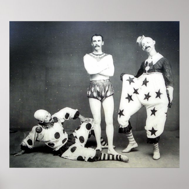 Acrobat and Clowns Print (Front)