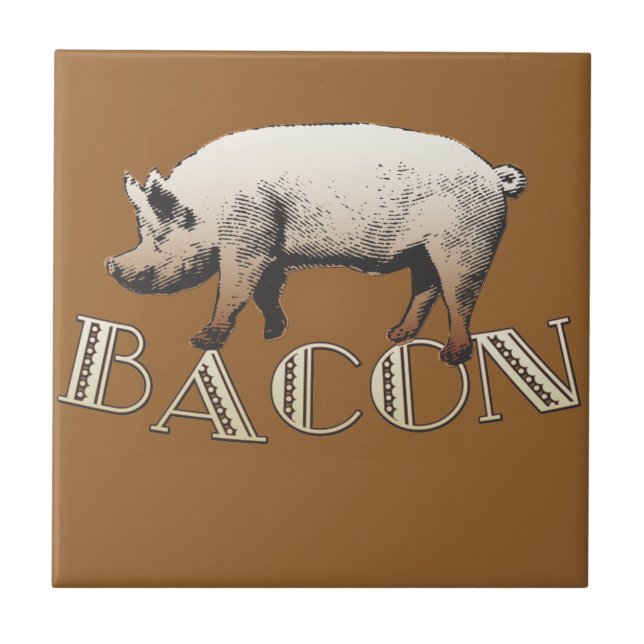 Acrobat BACON Pig Tile (Front)