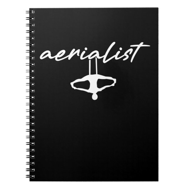 Acrobatic Aerialist Girls Aerial Yoga Silks Notebook (Front)