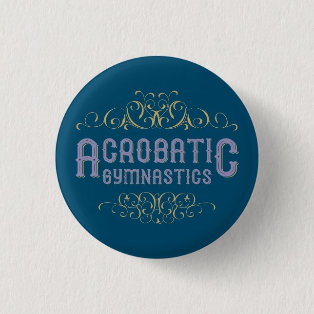 Acrobatic Gymnastics Button (Front)