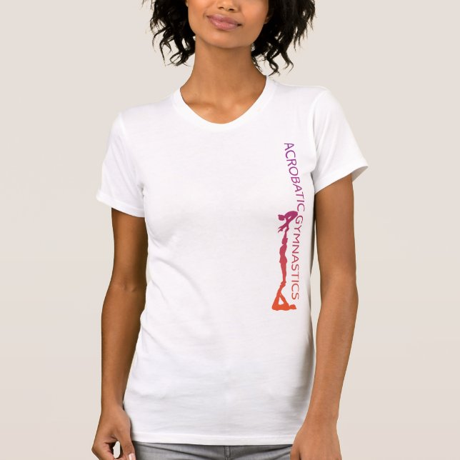 Acrobatic Gymnastics Ombre T-Shirt (Front)