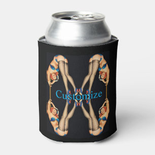 Acrobatic Vintage Pinups Thunder_Cove Can Cooler