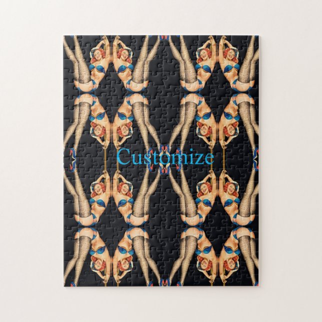 Acrobatic Vintage Pinups Thunder_Cove Jigsaw Puzzle (Vertical)