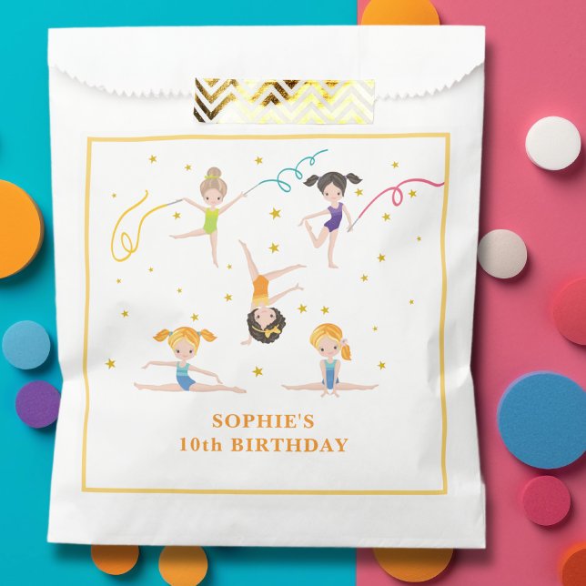 Acrobatics and gymnastics  birthday kids  favour bags (Creator Uploaded)
