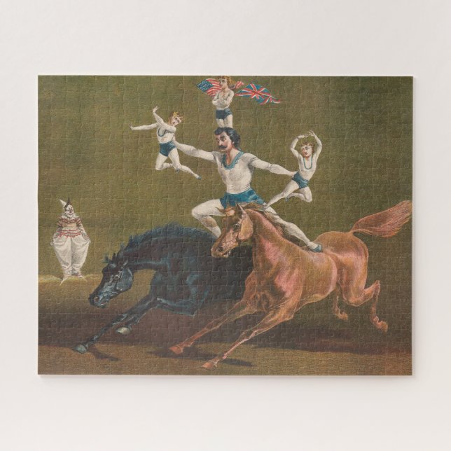 Acrobats On Horseback. Jigsaw Puzzle (Horizontal)