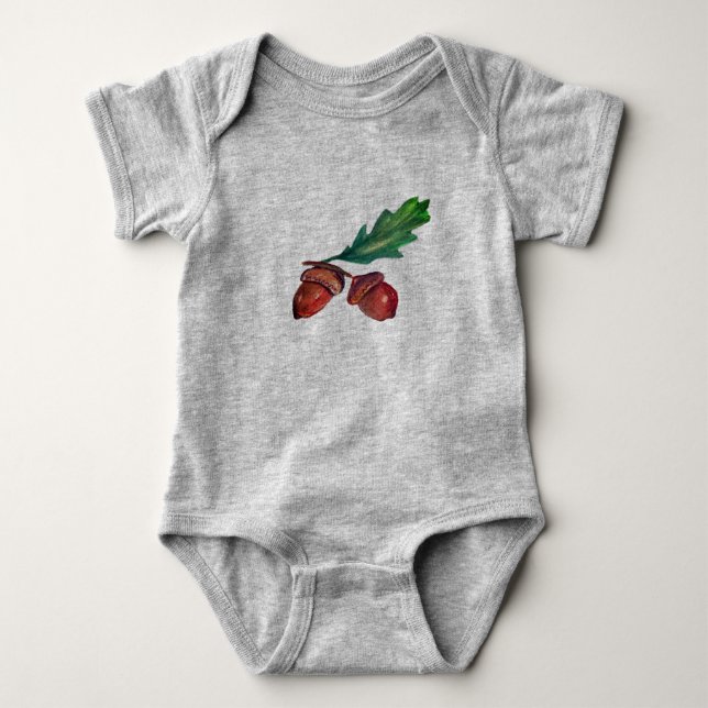 Acrons Drawing  Baby Jersey Bodysuit (Front)