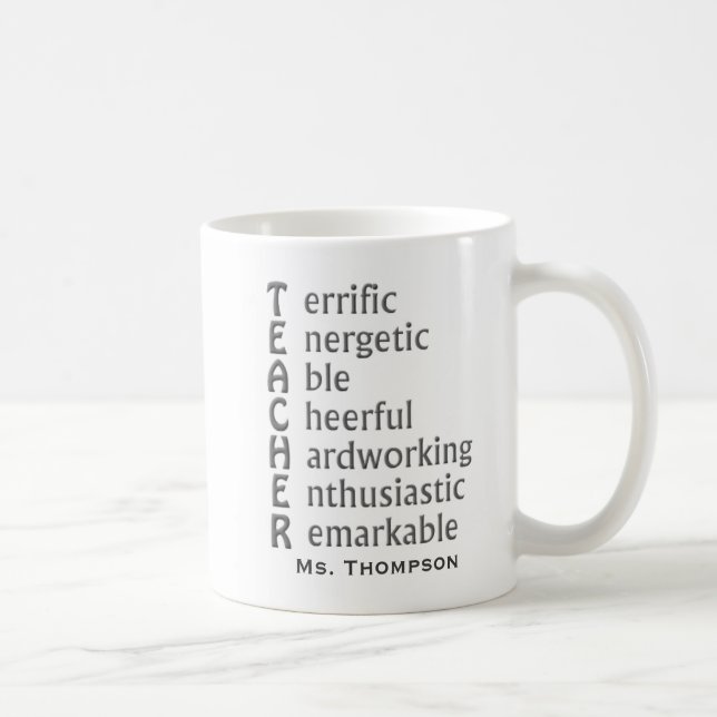Acronym for Teachers Coffee Mug (Right)