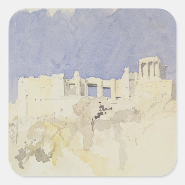 Acropolis Athens 1994 Square Sticker (Front)
