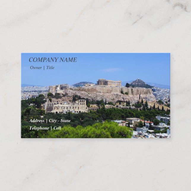Acropolis – Athens Business Card (Front)