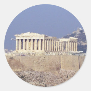 acropolis classic round sticker