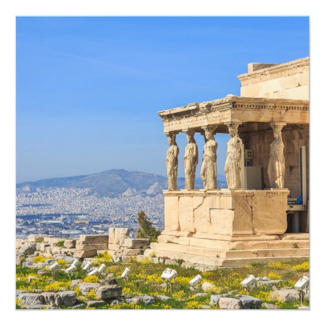 Acropolis Hill Athens Greece Photo Print Art (Front)