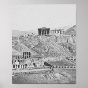 Acropolis Of Athens Greece 1865 Poster