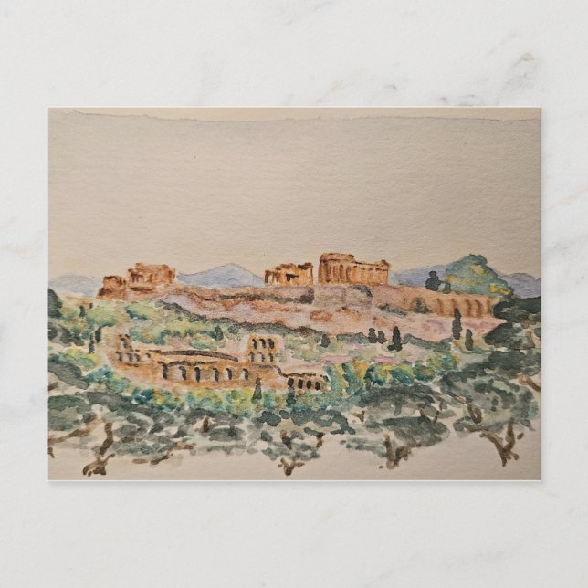 Acropolis of Athens Postcard (Front)