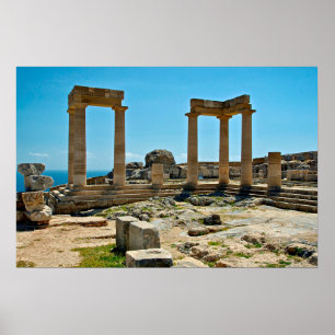 Acropolis of Lindos Poster