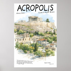 Acropolis Poster Athens Greece Landmark Ancient