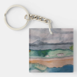 Across the Bay Acrylic Key Ring