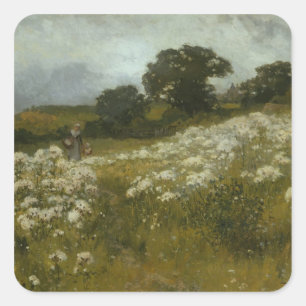 Across the Fields Square Sticker